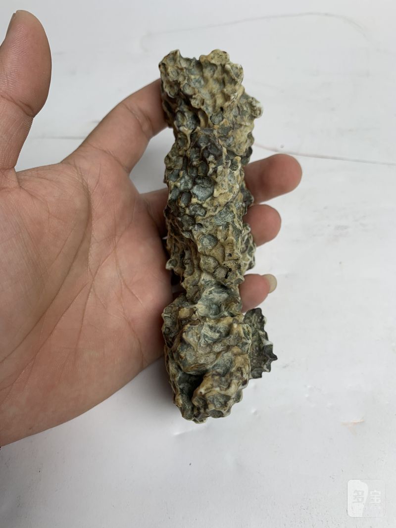 清中期 绞胎加彩仿太湖石瓷山 - 图9